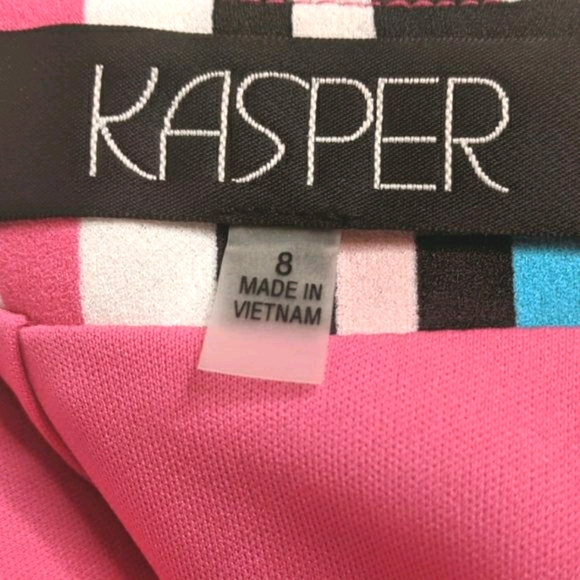 Kasper Tutu Pink Color Block Pencil Skirt (NWT) - Picture 7 of 7